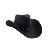 Cowboy kalap - Fekete szegecselt - felnőtt