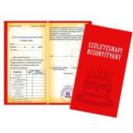 Bizonyítvány - Születésnapi bizonyítvány