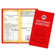   Bizonyítvány - 80. Születésnapi bizonyítvány - 80. Születésnapi ajándék