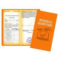Bizonyítvány - Nyugdíjas bizonyítvány - Narancssárga