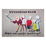 Tréfás Lábtörlő Nyugdíjas Klub 60x40cm