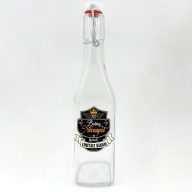   Csatos Üveg - Szögletes - 500ml - Boldog névnapot - Limitált kiadás felirat - Ajándék Névnapra