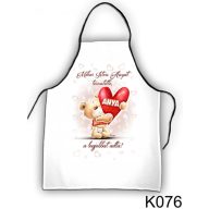   Kötény 50 cm x 70 cm - Mikor Isten Anyát – Ajándék Anyáknak - Anyák Napi Ajándékok