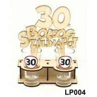 Pálinkás Pohár Szett - Boldog 30. Szülinapot 2db 5cl