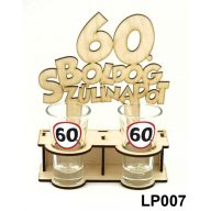 Pálinkás Pohár Szett - Boldog 60. Szülinapot 2db 5cl