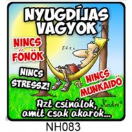 Hűtőmágnes - Nyugdíjas Vagyok