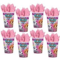  Parti Pohár - Mancs Őrjárat - Paw Patrol Pink - 266 ml, 8 db-os