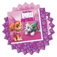   Szalvéta - Mancs Őrjárat - Paw Patrol Pink - 33 cm x 33 cm, 20 db-os