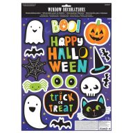 Halloween ablakdekoráció Amscan, ikonos, 15 db/ív