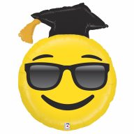   Fólia Lufi - Napszemüveges ballagó kalapos Smiley - Ballagás - 75cm