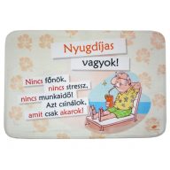   Lábtörlő - fürdőszobaszőnyeg Nyugdíjas vagyok! 60x40cm