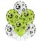 Focilabda Mintás - Football Latex (Gumi) Lufi, 23 cm, 6 db
