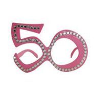 Parti Szemüveg - Rózsaszín 50-es Számos Szülinapi