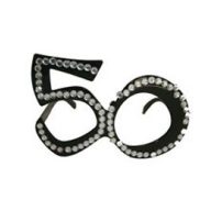 Parti szemüveg - Fekete 50-es Számos Szülinapi