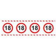   Számos Sebességkorlátozó Szülinapi Parti Szalag 18.- 15 m