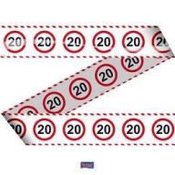   Számos Sebességkorlátozó Szülinapi Parti Szalag 20.- 15 m