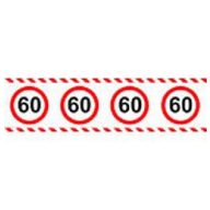   Számos Sebességkorlátozó Szülinapi Parti Szalag 60.- 15 m