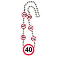 Sebességkorlátozó Szülinapi Parti Nyaklánc 40.