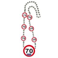 Sebességkorlátozó Szülinapi Parti Nyaklánc 70.