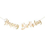   Parti felirat - Arany Happy Birthday Feliratú Szülinapi Füzér - 1m