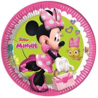 Tányér - Minnie Egér Parti - 23 cm, 8 db-os