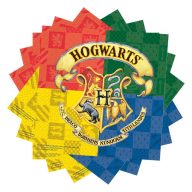   Harry Potter Hogwarts Parti Szalvéta - 33 cm x 33 cm, 20 db-os