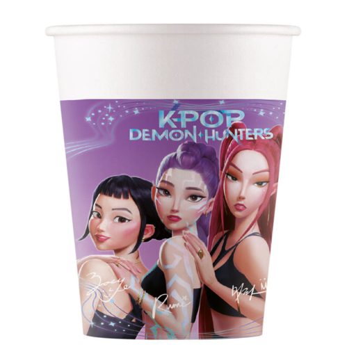 K-POP Demon Hunters - Démonvadászok Parti Pohár - 200 ml, 8 db-os