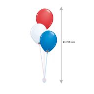   Héliumos Luficsokor 3 db Standard 28 cm-es  Lufiból, Lufinehezékkel