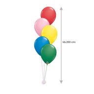   Héliumos Luficsokor 5 db Standard 28 cm-es  Lufiból, Lufinehezékkel