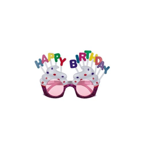 Születésnapi Party Szemüveg Happy Birthday Felirattal - 8 Féle Mintával