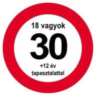   Sebességkorlátozó Szülinapi Tábla - Nem vagyok 30... - 40 cm