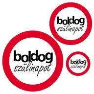   SEBESSÉGKORLÁTOZÓ SZÜLINAPI MATRICA - Boldog Szülinapot, 8DB/CSOMAG