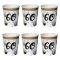 Elegáns Parti Pohár - 60-as Számos Szülinapi Léggömbös - 250 ml, 6 db