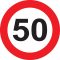 Sebességkorlátozó Szülinapi Tábla - 50-es 40 Cm