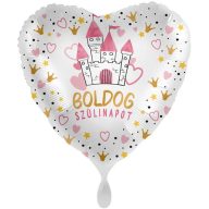   Fólia Lufi - Magical Princess Birthday Szív Szülinapi - 43 cm