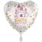 Fólia Lufi - Magical Princess Birthday Szív Szülinapi - 43 cm
