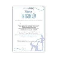 Ajándék Tábla Legénybúcsúra - Papucs Eskü