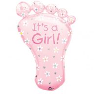   Fólia Lufi - Babaszületés - It's a Girl Foot - (Láb) - 82cm