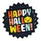 Színes Happy Halloween Parti Fekete Szalvéta