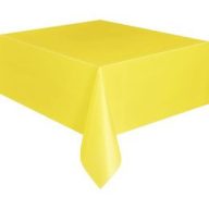 Asztalterítő - Napsárga Műanyag - 137 cm x 274 cm