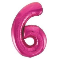 Fólia Lufi - Szám Alakú Magenta Rózsaszín - 6 - 86cm