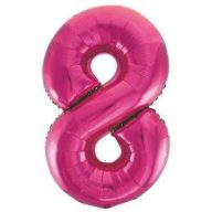 Fólia Lufi - Szám Alakú Magenta Rózsaszín - 8 - 86cm