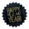 Szilveszteri Szalvéta - Arany Fekete -  Happy New Year  - 16db