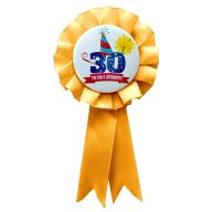   Ma Van A Szülinapom! 30. Születésnapra Szalagos Kitűző - Arany Szalaggal