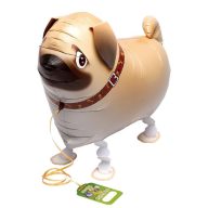 Sétáló Mops Kutya Lufi