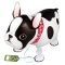 Sétáló Francia Bulldog Kutya Lufi