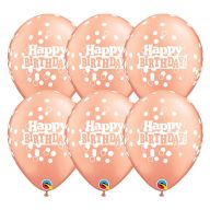   Gumi Lufi - Csomag - Happy Birthday Rózsaarany fehérrel - 6db/csomag