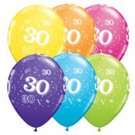   Gumi Lufi - Csomag - Szülinapi Számos - 30 - 6db/csomag - 28cm