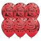 Gumi Lufi - Mintás - Lightning McQueen and Mater Red Lufi - 28 cm - 6db