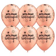   Gumi lufi - csomag - Boldog Szülinapot - Rosegold - 6db/csomag
